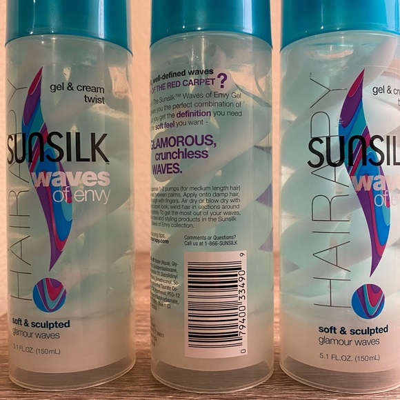 Sunsilk Waves of Envy Gel & Cream Twist NWT - Three (3) Bottles - Picture 6 of 6
